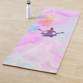 Roze meditatie yogamat