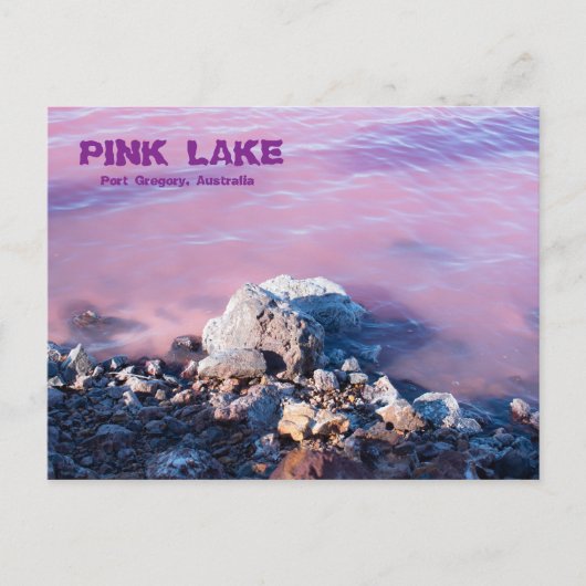 Roze meer briefkaart (Voorkant)