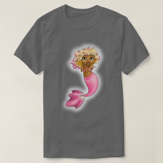 Roze meer Mermaid T-shirt (Design voorkant)