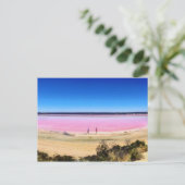 Roze meer, Port Gregory Western Australië Briefkaart (Staand voorkant)