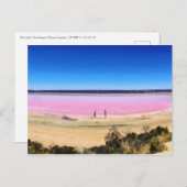 Roze meer, Port Gregory Western Australië Briefkaart (Voorkant / Achterkant)