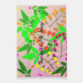 roze meerkleurige tomatenvariëteiten theedoek (Verticaal)