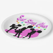 ROZE MEGAFOON CHEERLEADERONTWERP PAPIEREN BORDJE (Gekanteld)