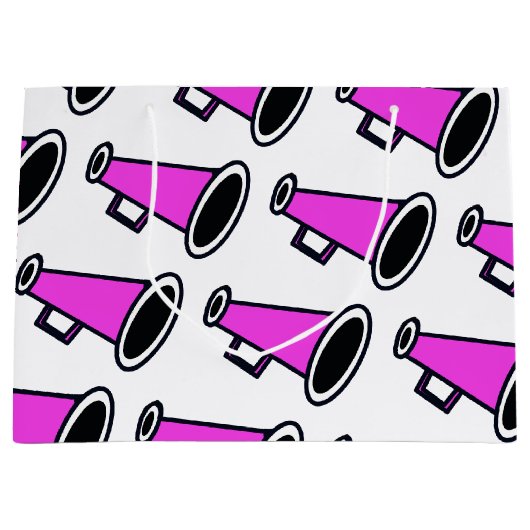 Roze megafoon groot cadeauzakje (Voorkant)