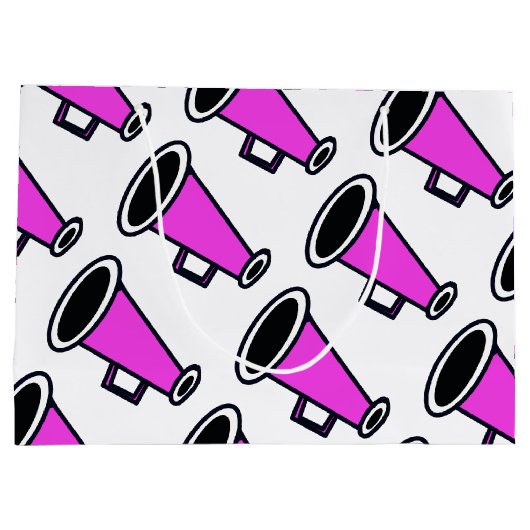 Roze megafoon groot cadeauzakje (Achterkant)