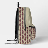 Roze Mehndi Hand Tattoo Art Design gepersonaliseer Bedrukte Rugzak (Links)