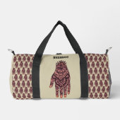 Roze Mehndi Hand Tattoo Art Design gepersonaliseer Plunjezak (Voorkant)