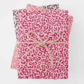 Roze, meidenluipaard afdrukken — Dierafdrukken Inpakpapier Vel (In situ)