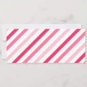 Roze meisje 1e Boarding Pass Vliegtuig Verjaardag Kaart (Achterkant)