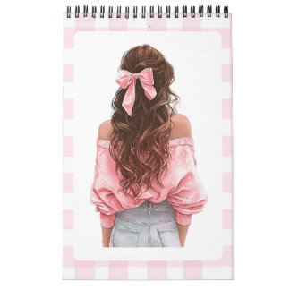 Roze Meisje 2026 kleine Kalender