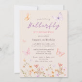 Roze Meisje 2e verjaardag Kaart (Voorkant)