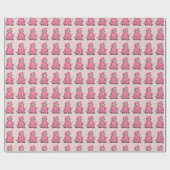 Roze meisje Afstuderen afgestudeerde kaap Gown Dip Cadeaupapier (Vlak)