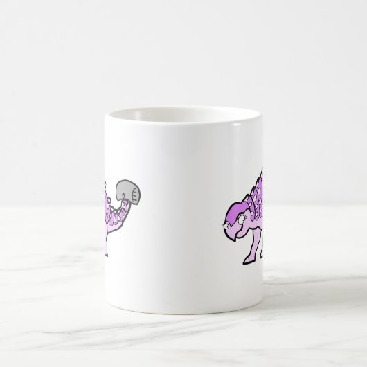 Roze meisje Ankylosaurus Koffiemok (Center)