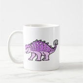 Roze meisje Ankylosaurus Koffiemok (Links)