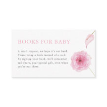 Roze Meisje Baby in Bloom Boeken voor Baby Kaart
