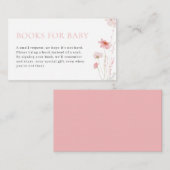 Roze Meisje Baby in Bloom Boeken voor Baby Kaart (Voorkant / Achterkant)