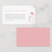 Roze Meisje Baby in Bloom Boeken voor Baby Kaart Visitekaartje (Voorkant / Achterkant)