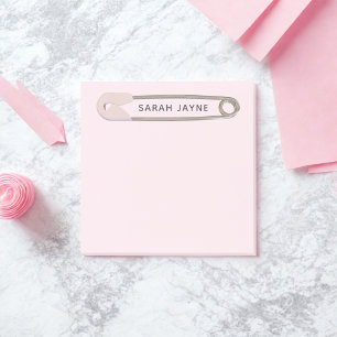 Roze Meisje Baby Shower Luier Speld Post-Its Post-it® Notes