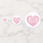 Roze Meisje Baby shower Pinguïn Schattige Tafel Co Confetti (Achterkanten)