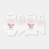 Roze Meisje Ballon Tekst Confetti Dank u Bedankdoosjes (Uitgevouwen)