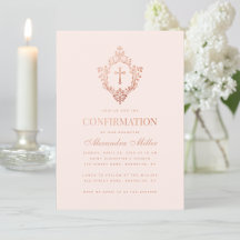 Roze Meisje Bevestiging Rose Goud Kruis Crest Blus
