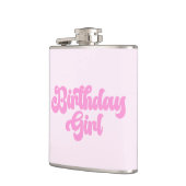 Roze meisje Birthday Girl Birthday Drink Heupfles (Links)
