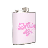 Roze meisje Birthday Girl Birthday Drink Heupfles (Rechts)