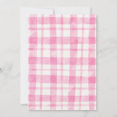 Roze meisje Boerderijdieren 3e verjaardagsfeest Kaart (Achterkant)