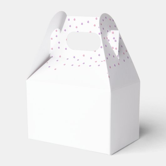 Roze Meisje Clothesline Baby shower Favor Box Bedankdoosjes (Achterkant)