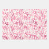 Roze Meisje Dier Chique Dot Tropisch Bloemen Patro Inpakpapier Vel (Voorkant)