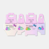 Roze Meisje Dinosaurus Kinder Partij Bedankdoosjes (Uitgevouwen)