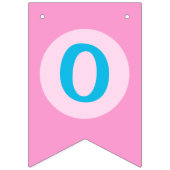 Roze Meisje Een Lucky Duck Hanging Bunting Banner (Tweede vlag)