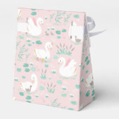 Roze meisje elegant fotofeestje bedankdoosjes (Achterkant)