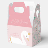Roze meisje elegant fotofeestje bedankdoosjes (Geopend)