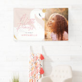 Roze meisje elegant fotofeestje spandoek (Insitu)