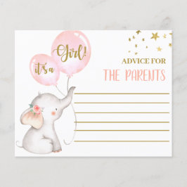 Roze meisje Elephant Advice voor ouders