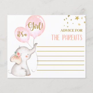 Roze meisje Elephant Advice voor ouders