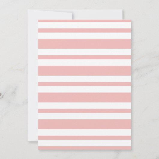 Roze Meisje Foto Bowling Verjaardagsfeest Kaart (Achterkant)