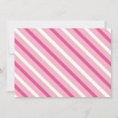 Roze Meisje Foto Verjaardagsfeestje Kaart (Achterkant)