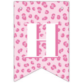 Roze Meisje Gelukkig Verjaardagsfeest Vlaggetjes (Tweede vlag)