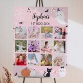 Roze Meisje Ghost Eerste Jaar Foto Mijlpaal teken Poster