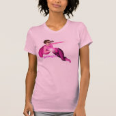 Roze meisje Grafisch T-shirt (Voorkant)