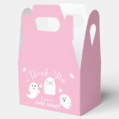 Roze Meisje Halloween Ghost Baby shower Bedankdoosjes (Geopend)