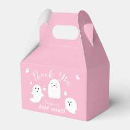 Roze Meisje Halloween Ghost Baby shower Bedankdoosjes