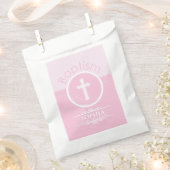 , Roze meisje Kind van God Baptisme Bedankzakje (Geknipt)