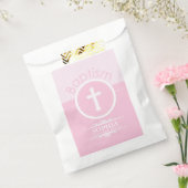 , Roze meisje Kind van God Baptisme Bedankzakje (Gezegeld)