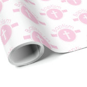 , Roze meisje Kind van God Baptisme Cadeaupapier (Rol Hoek)