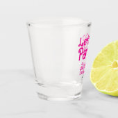 Roze Meisje Laten we gaan Party Bach Bash Shot Glas (Links)