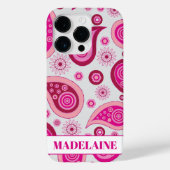 Roze Meisje Modern Patroon Case-Mate iPhone Case (Achterkant)