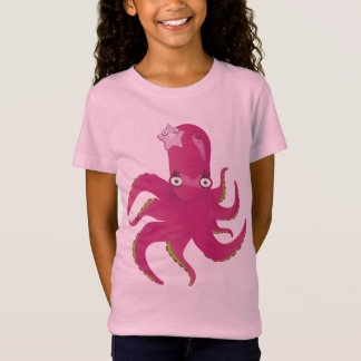  roze meisje octopus t-shirt